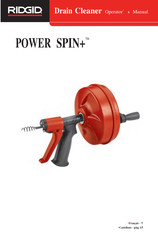 RIDGID POWER SPIN+ Manual Del Operario