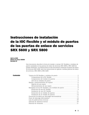 Juniper Networks SRX 5800 Instrucciones De Instalación