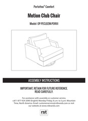 RST Portofino Comfort OP-PECLB2M-PORIII Manual De Instrucciones Y Ensamble