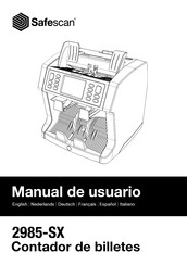 Safescan 2985-SX Manual De Usuario