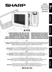 Sharp R-772 Manual De Instrucciones Y Recetario