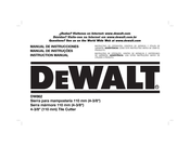 DeWalt DW862 Manual De Instrucciones