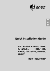 Eneo HDB-1080Z03IR D Guía De Instalación Rápida