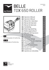 Altrad Belle TDX 650 Manual Del Operador