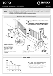 Erreka TOPO Guía Rápida De Instalación Y Programación