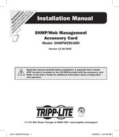 Tripp-Lite SNMPWEBCARD Manual De Instalación