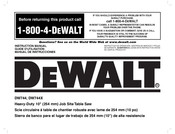 DeWalt DW744X Manual De Instrucciones