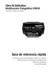 Epson STYLUS PHOTO RX610 Serie Guía De Referencia Rápida