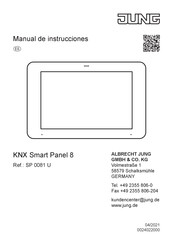 Jung KNX Smart Panel 8 Manual De Instrucciones