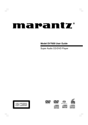 Marantz DV7600 Guia Del Usuario