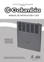 Columbia CEGAG30/1 Manual De Instalacion Y Uso