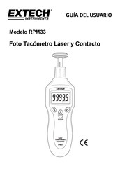 Extech Instruments RPM33 Guia Del Usuario