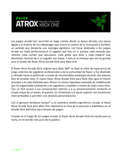 Razer ATROX Manual Del Usuario