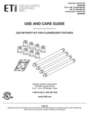 ETI Solid State Lighting RK-72-840-MV-D Guía De Uso Y Cuidado