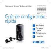 Philips GoGear SA4486 Guía De Configuración Rápida