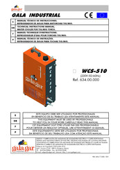 gala gar WCS-510 Manual Técnico De Instrucciones