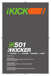 Kicker iKICK iK501 Manual Del Usuario