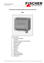 FISCHER DE38 Instrucciones Para El Uso