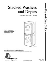 Alliance Laundry Systems SWD439C Guía De Uso Y Cuidado