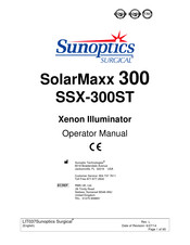 Sunoptics Surgical SolarMaxx 300 Manual Del Operador