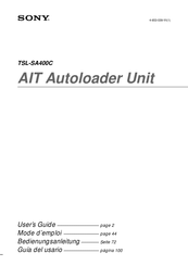 Sony AIT TSL-SA400C Guía Del Usario