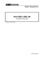 Adam Equipment WBZ Serie Manual De Instrucciones