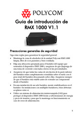 Polycom RMX 1000 Guía De Introducción