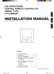 Fujitsu UTY-DMMUM Manual De Instalación