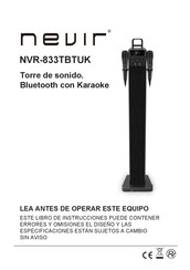 Nevir NVR-833TBTUK Manual De Instrucciones