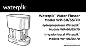 Waterpik WP-70 Serie Manual De Instrucciones
