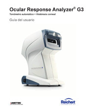 Ametek Reichert Ocular Response Analyzer G3 Guia Del Usuario