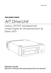 Sony SDX-D500C Guía Del Operador