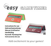 Easy gametimer Instrucciones De Uso