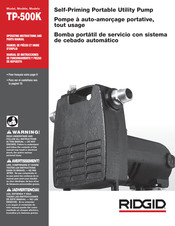 RIDGID TP-500K Manual De Instrucciones De Funcionamiento