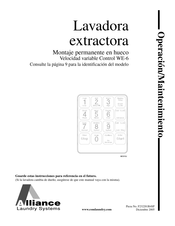 Alliance Laundry Systems MC010J Operación/Maintenimiento