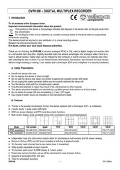Velleman DVR16M Manual De Instrucciones