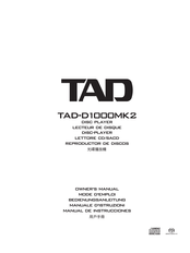 TAD D1000MK2 Manual De Instrucciones