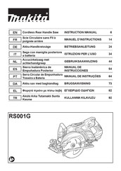 Makita RS001G Manual De Instrucciones