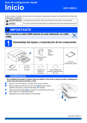 Brother DCP-395CN Guía De Configuración Rápida