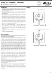 Elko iNels BUS System GSB3-40/S Instrucciones