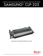 Uninet SAMSUNG CLP-325 Instrucciones De Remanufacturacion