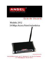 Ansel 2412 Guía De Usuario