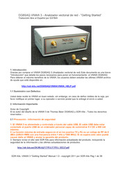 SDR-Kits DG8SAQ VNWA 3 Manual De Instrucciones