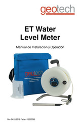 Geotech ET Water Manual De Instalación Y Operación