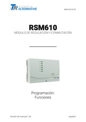 TA RSM610 Manual De Programación