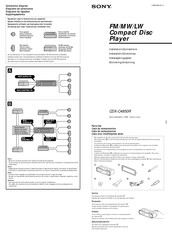 Sony CDX-C4850R Manual De Instalación Y Conexión