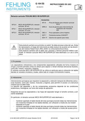 Fehling Instruments MTG-2 Instrucciones De Uso