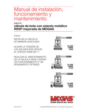 MOGAS Clase ASME 1500 Manual De Instalación, Funcionamiento Y Mantenimiento