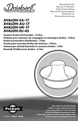 Petsafe Drinkwell AVALON-CA-17 Manual De Funcionamiento