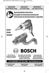 Bosch SG250 Instrucciones De Funcionamiento Y Seguridad